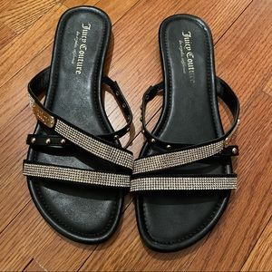Juicy Couture Zeta Black Sandals